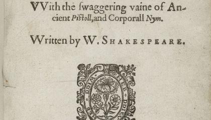 5 - "Veselé panie z Windsoru", vydanie z roku 1619