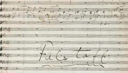 18 - Prvá strana partitúry "Symfonickej štúdie c mol" Edwarda Elgara