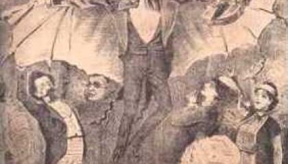 Strauss: Netopier (karikatúra)